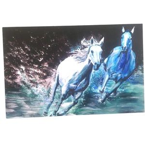 Two Horses Painting Art Print
